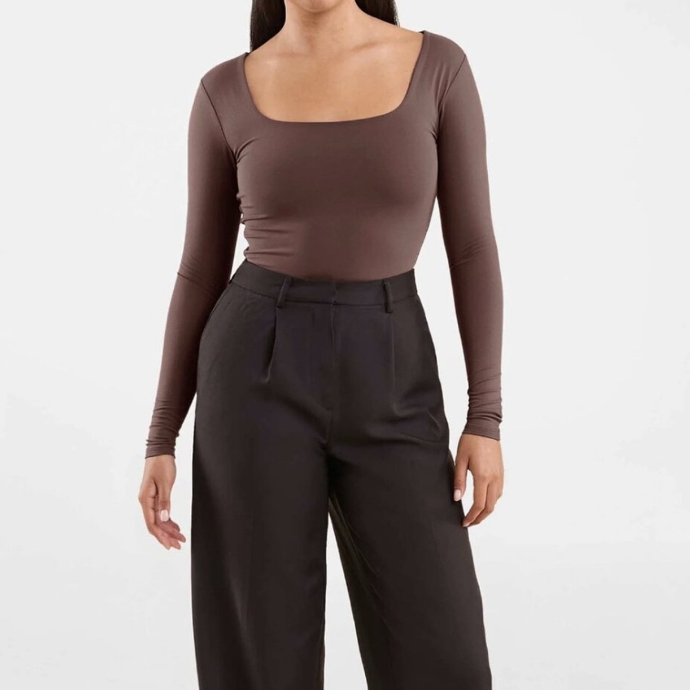 Nuuds Long Sleeve Square Neck Bodysuit